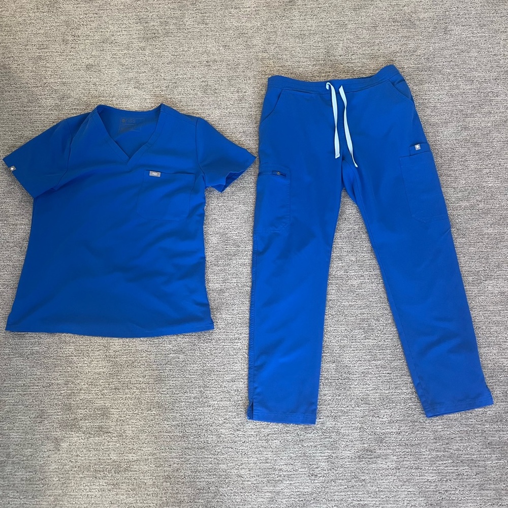 Figs flare pant and scrub top